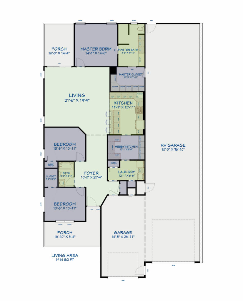 Gardens RV Village - Carnation Luxury 321 Floor Plan