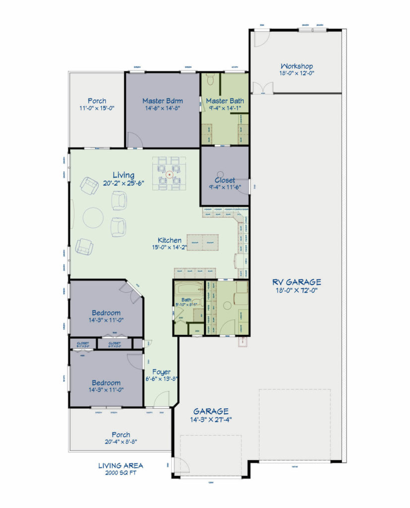 Gardens RV Village - Iris 321 Luxury Floor Plan