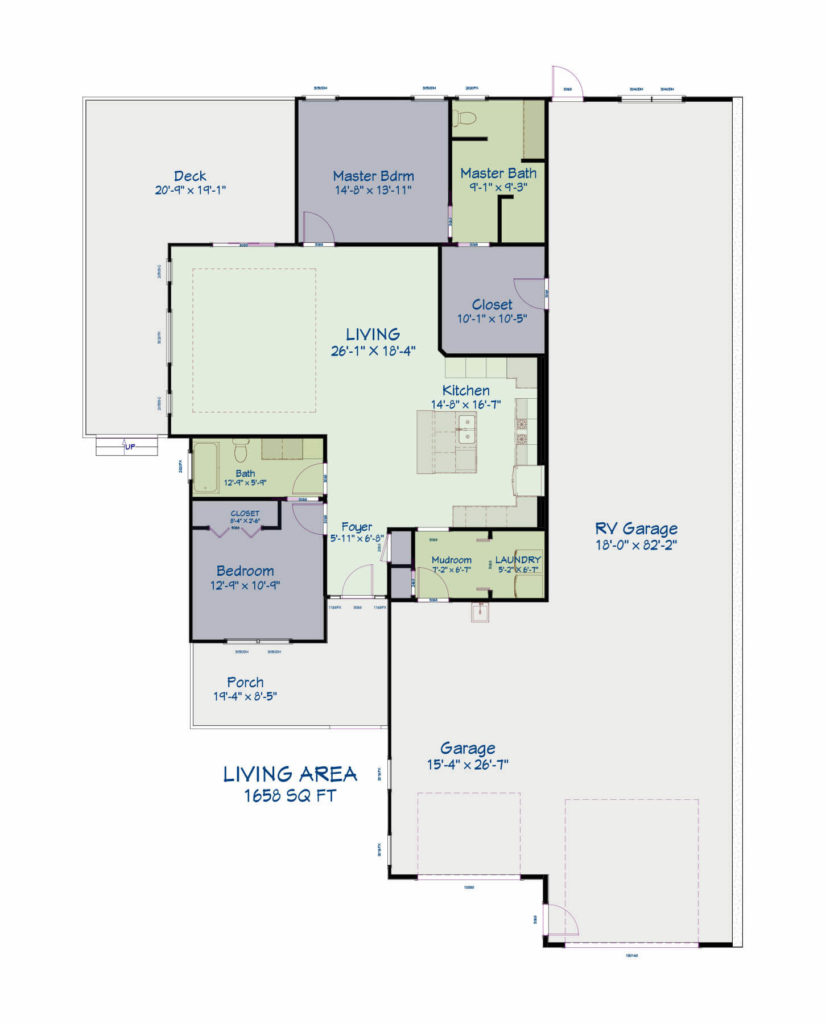 Gardens Construction - Buttercup Floor 322 Base Plan Exterior