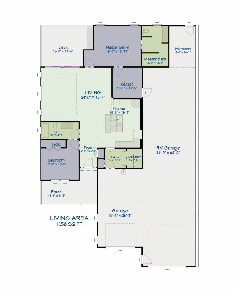 Gardens Construction - Buttercup Floor324 Master Suite Slide Plan Exterior