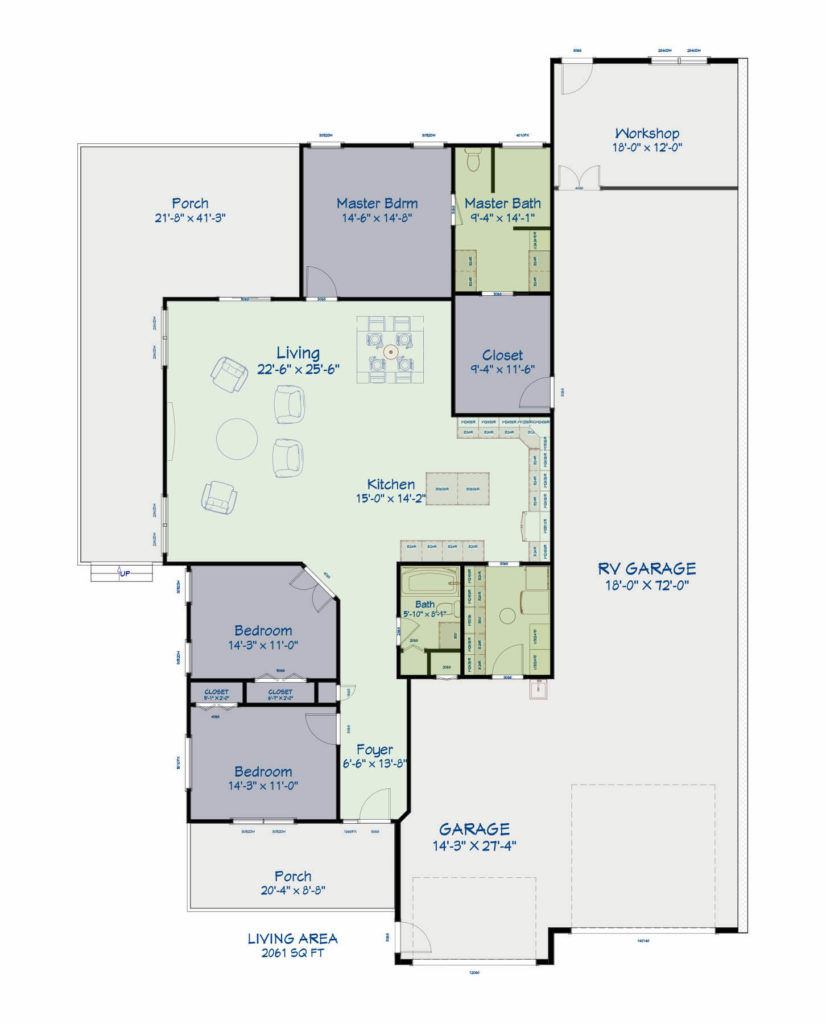 Gardens RV Village - Iris 322 Luxury Floor Plan