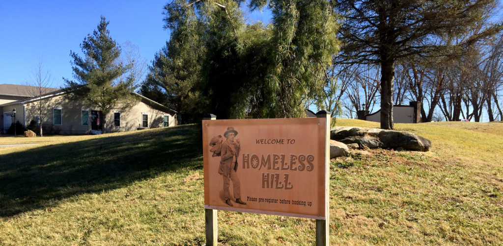 Homeless Hill - Gardens RV Village Private Campground